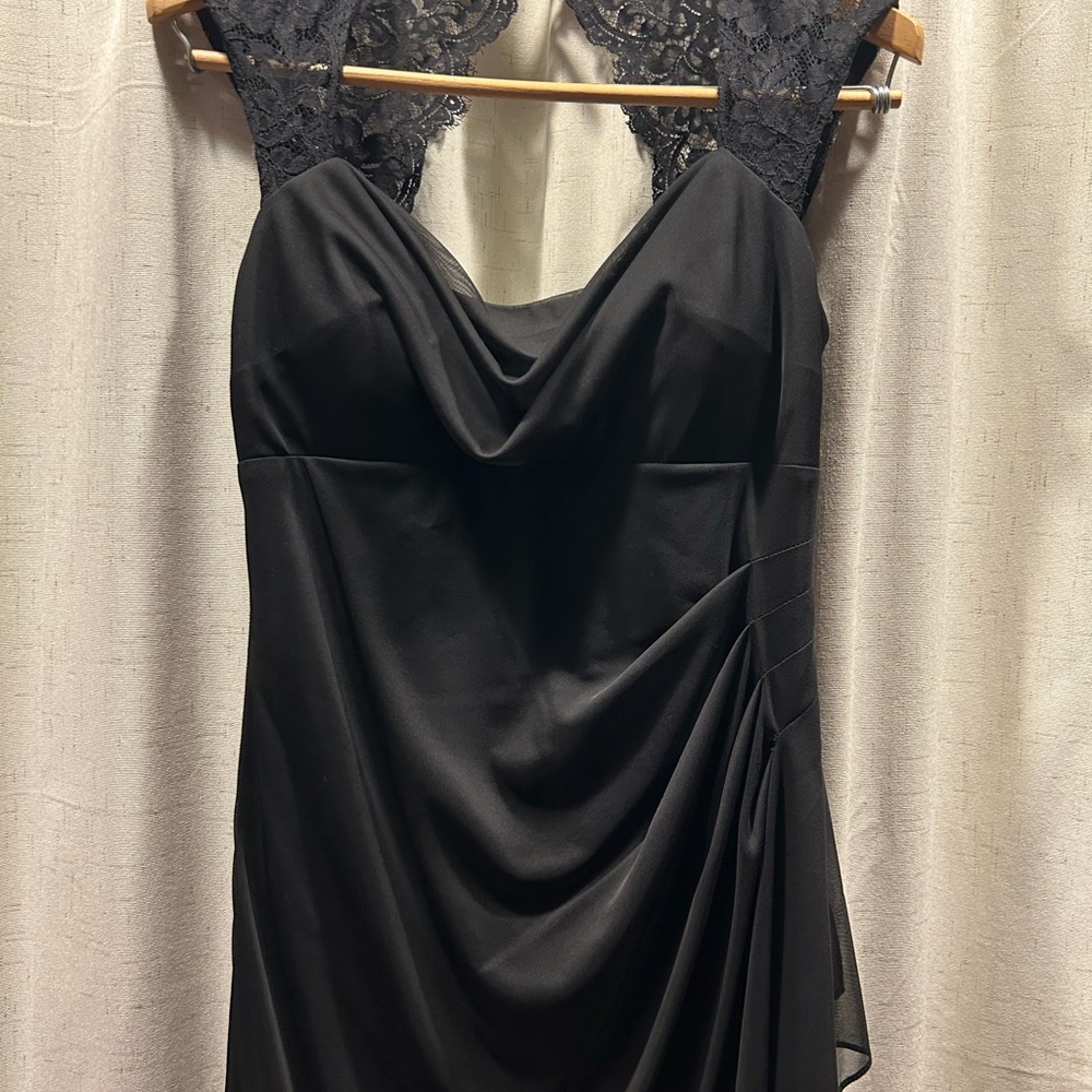 Xscape Sophisticated Black Evening Gown